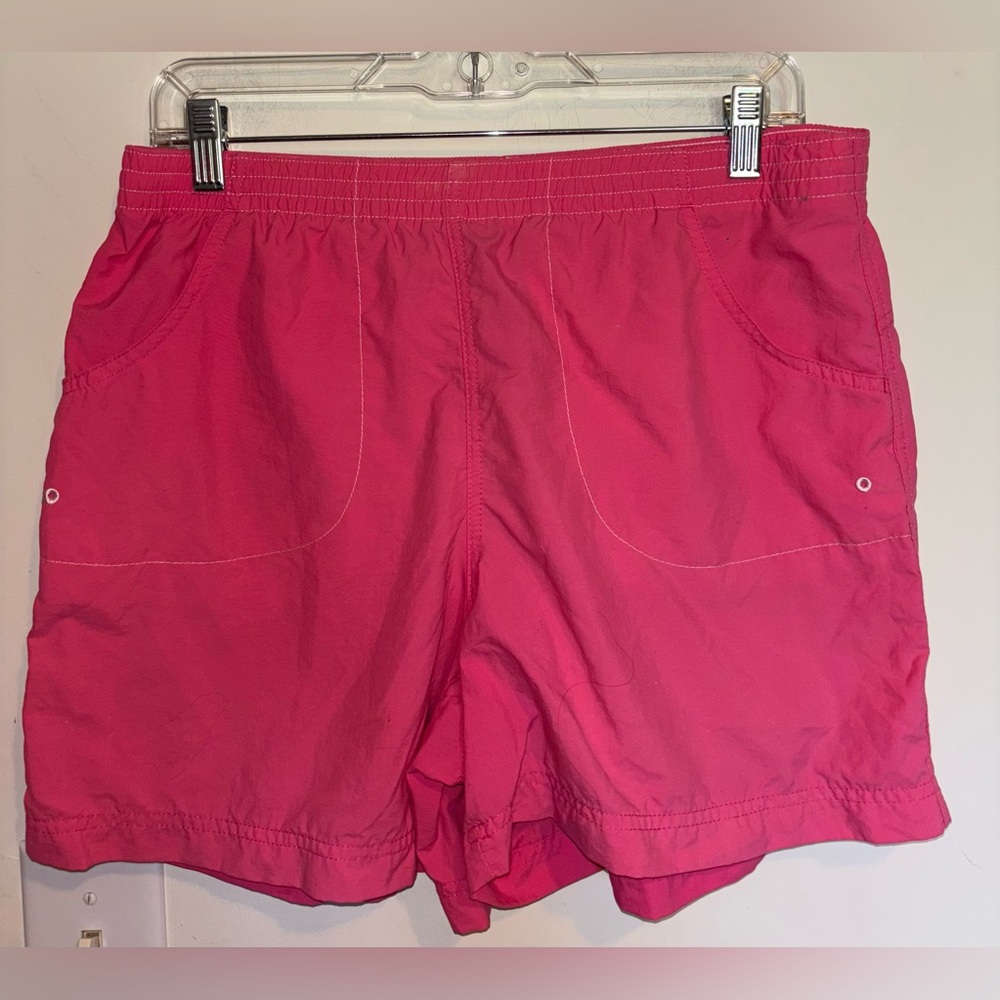 Columbia Pink Cargo Shorts Relaxed Fit Lightweight